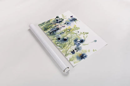 Wild Meadow Flowers by Katrina Pete. shown as a rolled paper print. Available as archival giclee rolled canvas, fine art paper, or poster print. SKU 71424i.