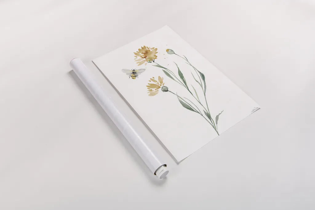 Wild for Honeybloom Wildflowers III by Katrina Pete. shown as a rolled paper print. Available as archival giclee rolled canvas, fine art paper, or poster print. SKU 88076h.