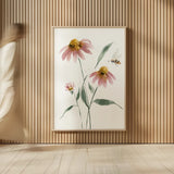 Wild for Honeybloom Wildflowers V by Katrina Pete. shown as over sized large wall art. Available as an archival giclee rolled canvas, fine art paper, or poster print. SKU 88077h.