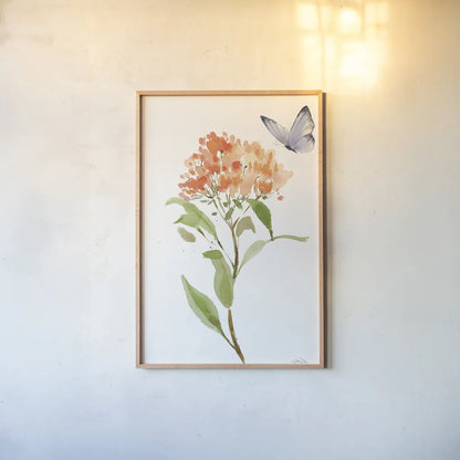 Wild for Wildflowers II by Katrina Pete. shown as a paper print in a natural frame. Available as a archival giclee rolled canvas, fine art paper, or poster print. SKU 82751h.