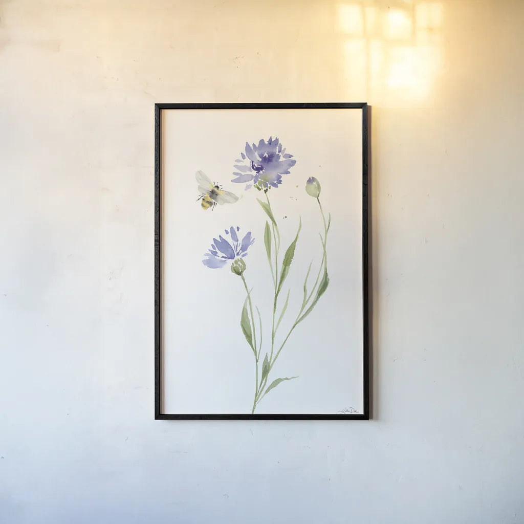 Wild for Wildflowers III by Katrina Pete. shown as a paper print in a black flame. Available as a archival giclee rolled canvas, fine art paper, or poster print. SKU 82752h.