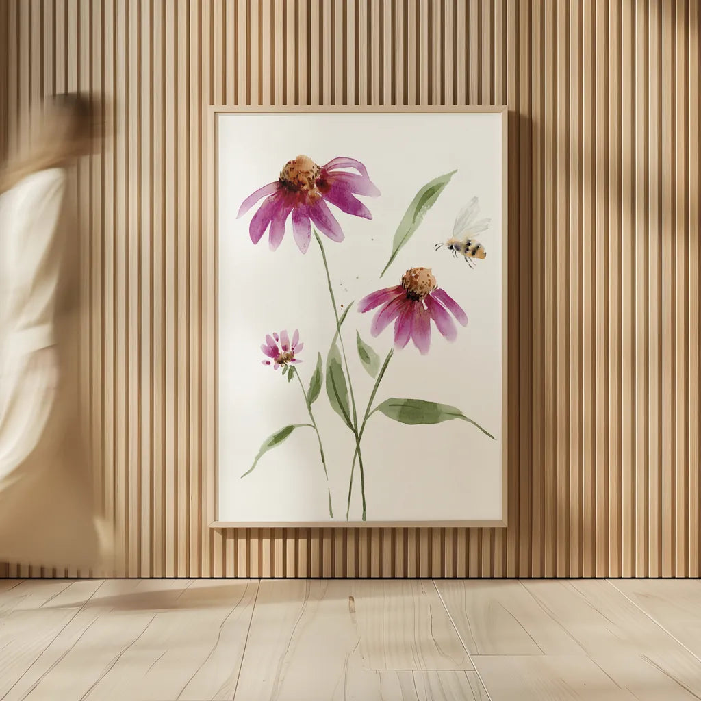 Wild for Wildflowers V by Katrina Pete. shown as over sized large wall art. Available as an archival giclee rolled canvas, fine art paper, or poster print. SKU 82754h.