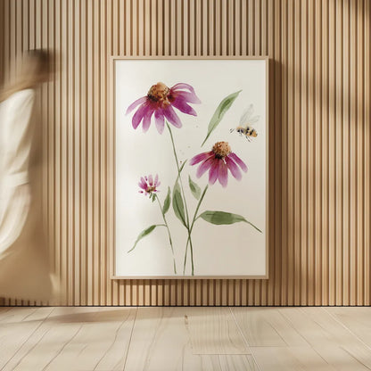 Wild for Wildflowers V by Katrina Pete. shown as over sized large wall art. Available as an archival giclee rolled canvas, fine art paper, or poster print. SKU 82754h.
