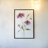 Wild for Wildflowers V by Katrina Pete. shown as a paper print in a black flame. Available as a archival giclee rolled canvas, fine art paper, or poster print. SKU 82754h.