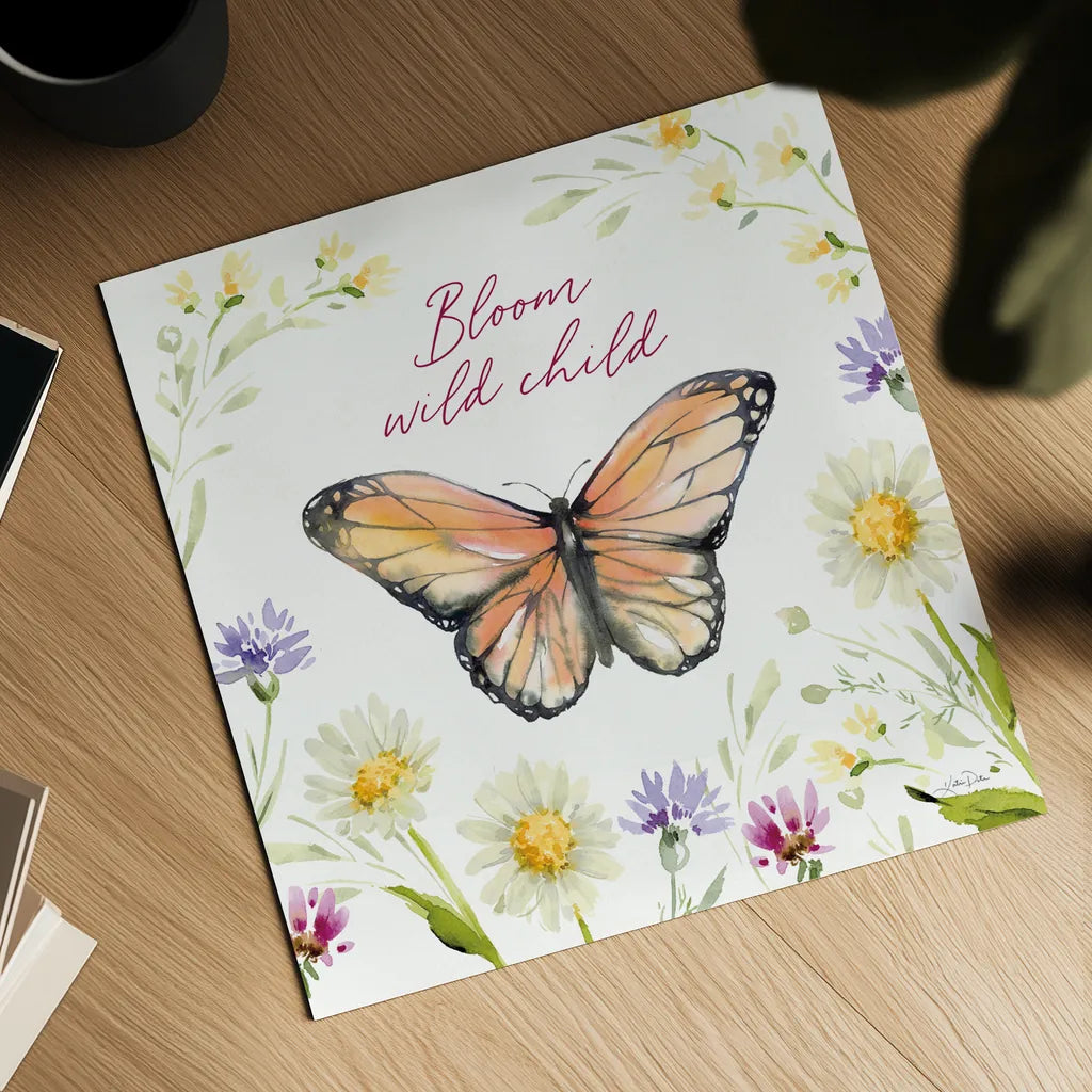 Wild for Wildflowers VI by Katrina Pete. Shown as a detailed flat fine art print, highlighting archival giclee quality. Available as an archival giclee rolled canvas, fine art paper, or poster print. SKU 82755a.