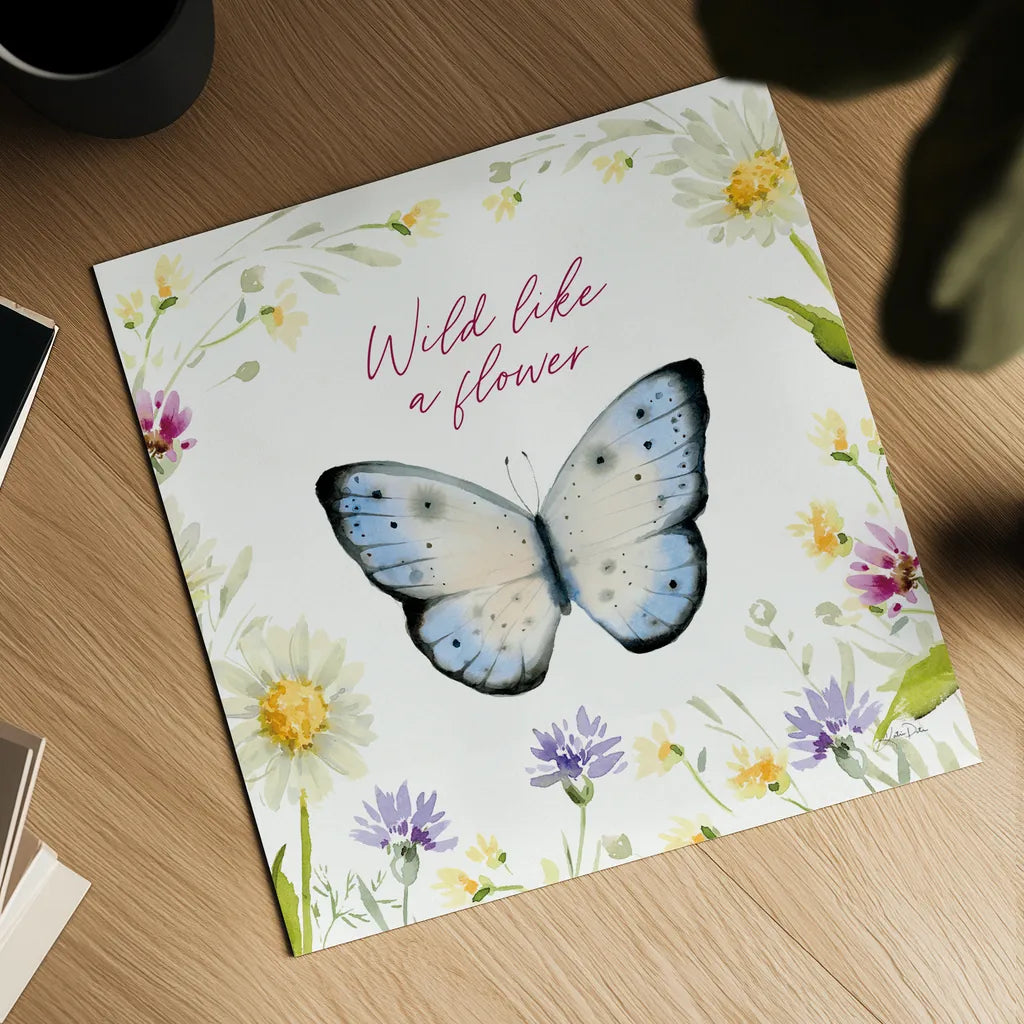 Wild for Wildflowers VII by Katrina Pete. Shown as a detailed flat fine art print, highlighting archival giclee quality. Available as an archival giclee rolled canvas, fine art paper, or poster print. SKU 82756a.