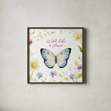 Wild for Wildflowers VII by Katrina Pete. Shown in a sleek black glass frame for a contemporary gallery look. Available as an archival giclee rolled canvas, fine art paper, or poster print. SKU 82756a.