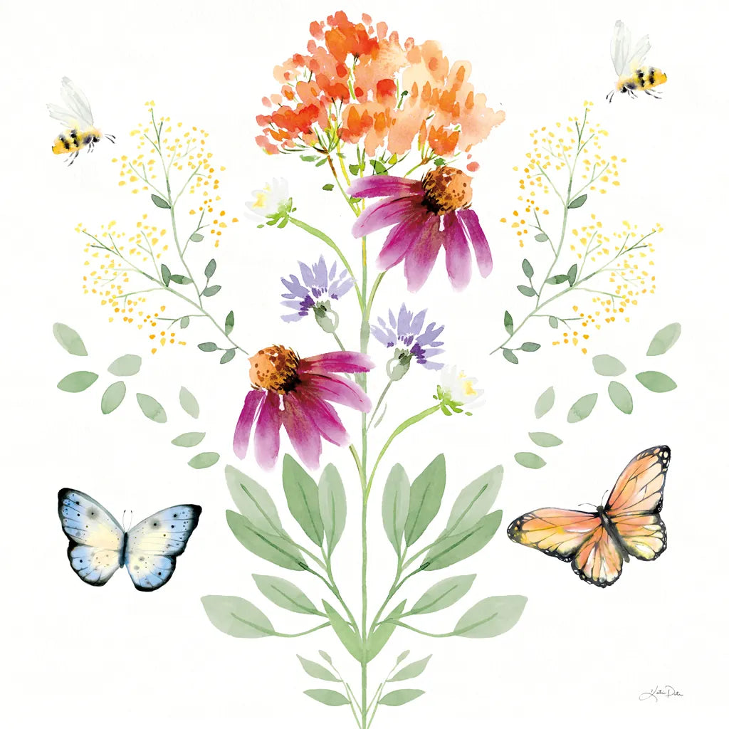 Wild for Wildflowers VIII by Katrina Pete. SKU 82757a. Archival Giclee Fine art print for wall decor.