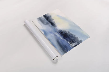 Winter River by Katrina Pete. shown as a rolled paper print. Available as archival giclee rolled canvas, fine art paper, or poster print. SKU 67458i.