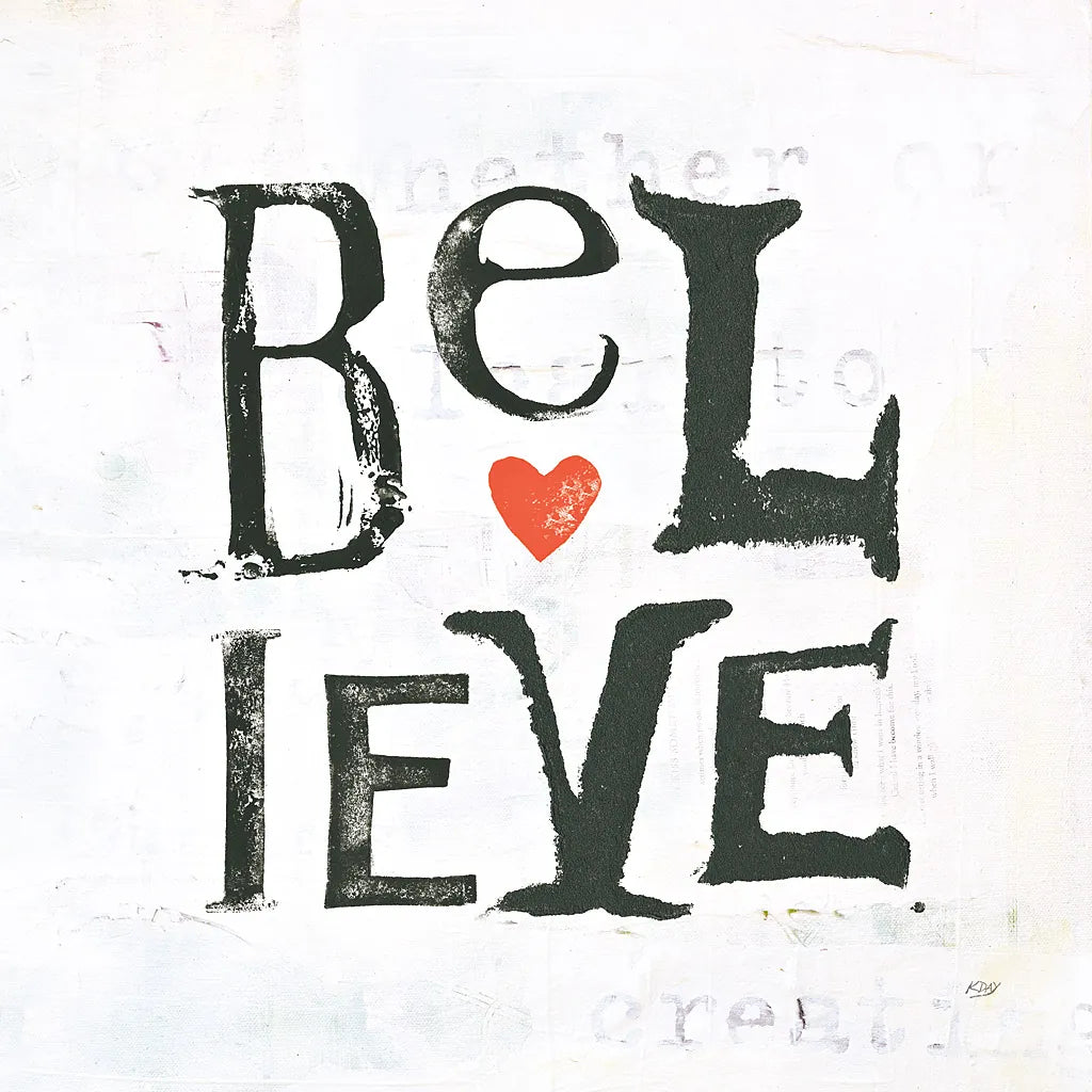 Believe by Kellie Day. SKU 29368a. Archival Giclee Fine art print for wall decor.