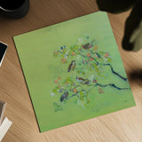 Bird Song by Kellie Day. Shown as a detailed flat fine art print, highlighting archival giclee quality. Available as an archival giclee rolled canvas, fine art paper, or poster print. SKU 56321a.
