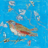 Blue Bird by Kellie Day. SKU 36084a. Archival Giclee Fine art print for wall decor.
