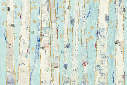 Far From Blue III Gold Leaves by Kellie Day. SKU 24848i. Archival Giclee Fine art print for wall decor.