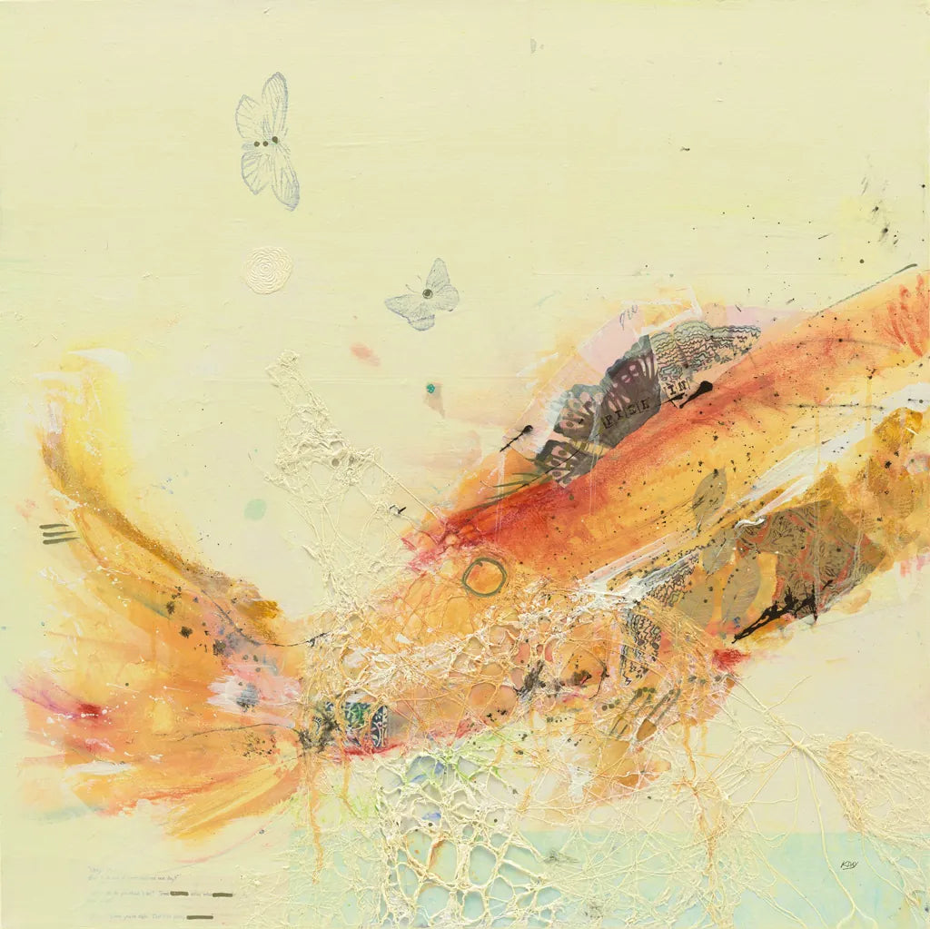 Fish in the Sea I by Kellie Day. SKU 21130a. Archival Giclee Fine art print for wall decor.