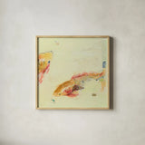 Fish in the Sea II by Kellie Day. Shown in a natural wood glass frame for a timeless modern aesthetic. Available as an archival giclee rolled canvas, fine art paper, or poster print. SKU 21131a.
