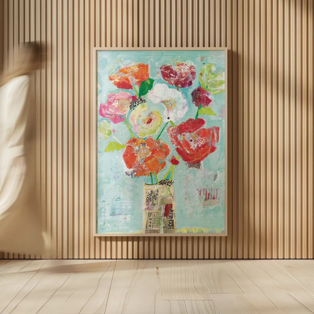 Jersey Queen Crop by Kellie Day. shown as over sized large wall art. Available as an archival giclee rolled canvas, fine art paper, or poster print. SKU 35735h.