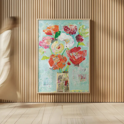 Jersey Queen Crop by Kellie Day. shown as over sized large wall art. Available as an archival giclee rolled canvas, fine art paper, or poster print. SKU 35735h.