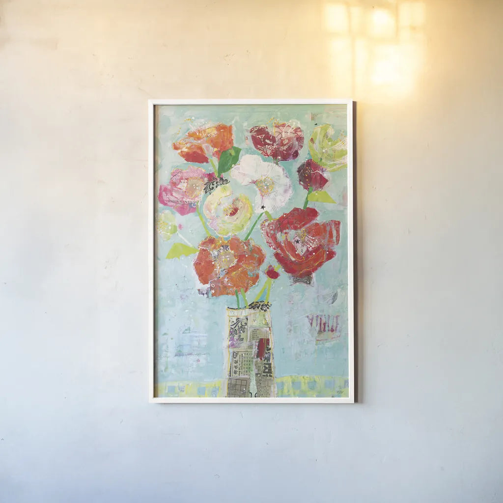 Jersey Queen Crop by Kellie Day. shown as a paper print in a white frame. Available as a archival giclee rolled canvas, fine art paper, or poster print. SKU 35735h.