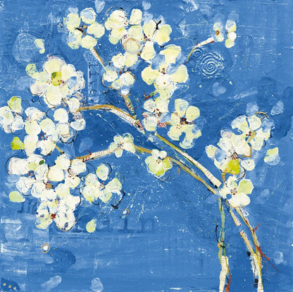 Live Dark Blue by Kellie Day. SKU 36056a. Archival Giclee Fine art print for wall decor.