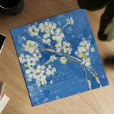 Live Dark Blue by Kellie Day. Shown as a detailed flat fine art print, highlighting archival giclee quality. Available as an archival giclee rolled canvas, fine art paper, or poster print. SKU 36056a.