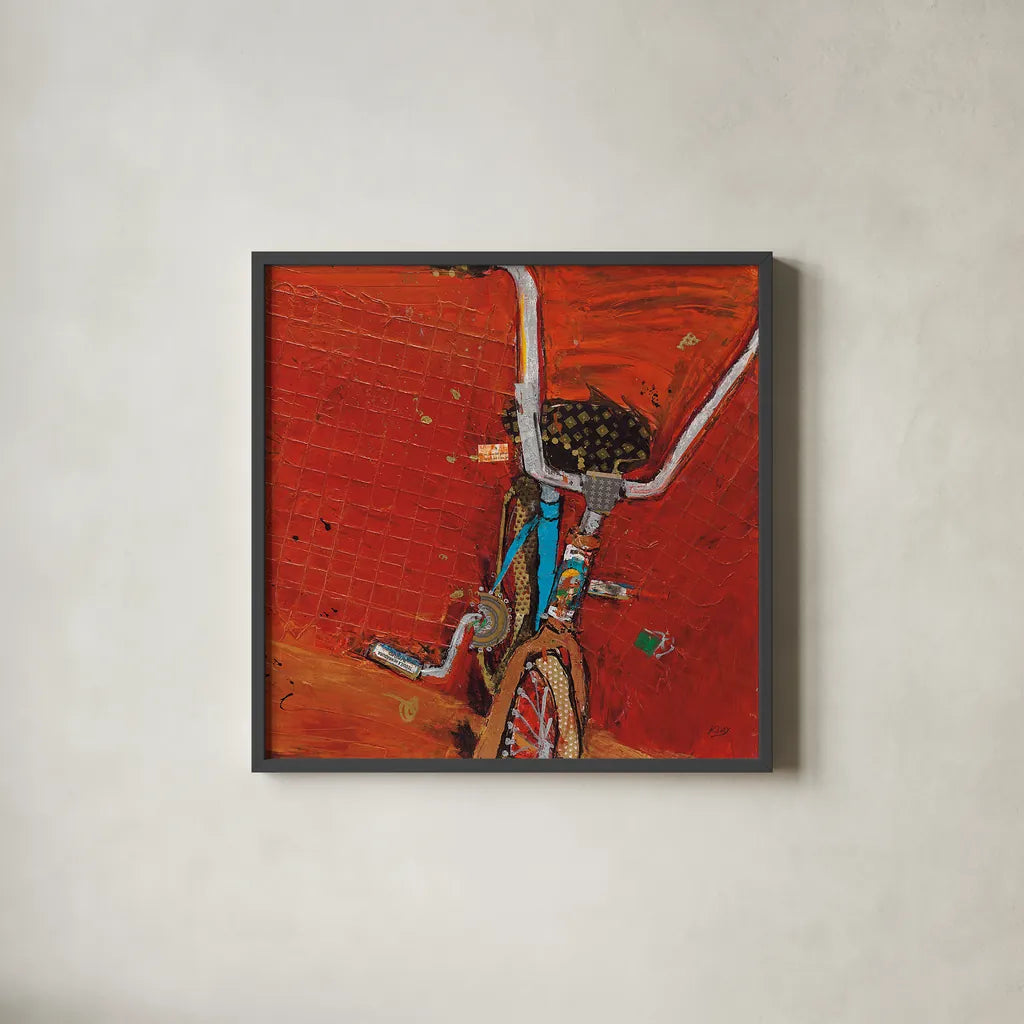 Perky Ts Crop by Kellie Day. Shown in a sleek black glass frame for a contemporary gallery look. Available as an archival giclee rolled canvas, fine art paper, or poster print. SKU 22075a.