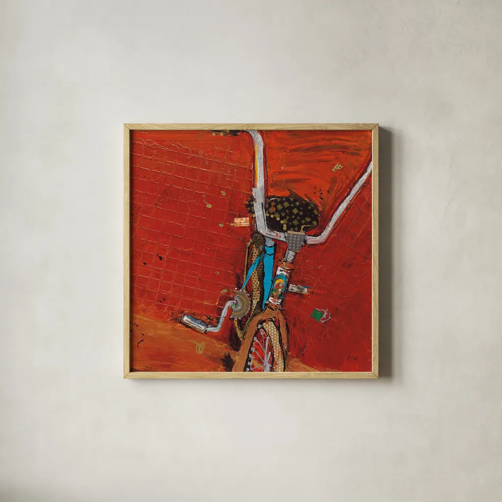 Perky Ts Crop by Kellie Day. Shown in a natural wood glass frame for a timeless modern aesthetic. Available as an archival giclee rolled canvas, fine art paper, or poster print. SKU 22075a.