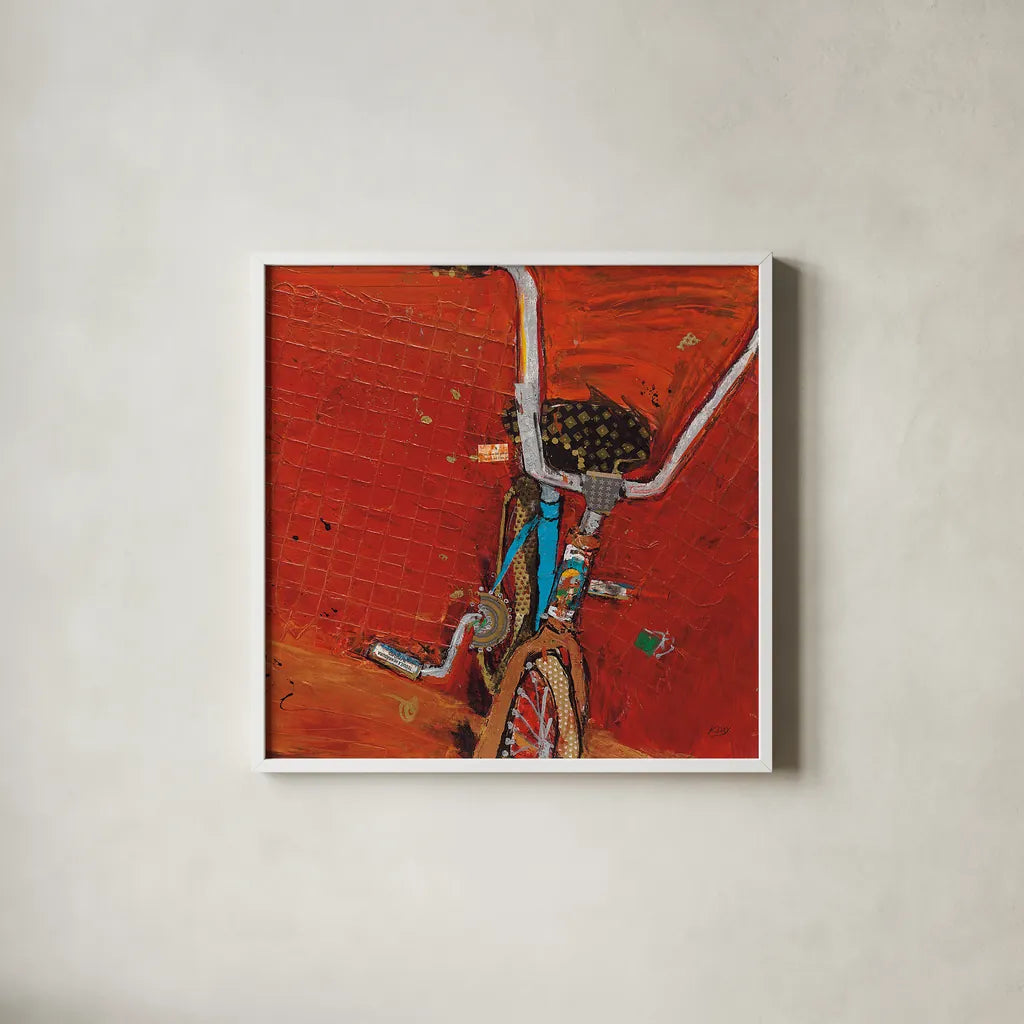 Perky Ts Crop by Kellie Day. Shown in a crisp white glass frame for a clean and minimalist style. Available as an archival giclee rolled canvas, fine art paper, or poster print. SKU 22075a.