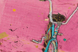 Perky Ts Pink Aqua Crop by Kellie Day. SKU 36068i. Archival Giclee Fine art print for wall decor.