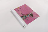 Perky Ts Pink Aqua Crop by Kellie Day. shown as a rolled paper print. Available as archival giclee rolled canvas, fine art paper, or poster print. SKU 36068i.