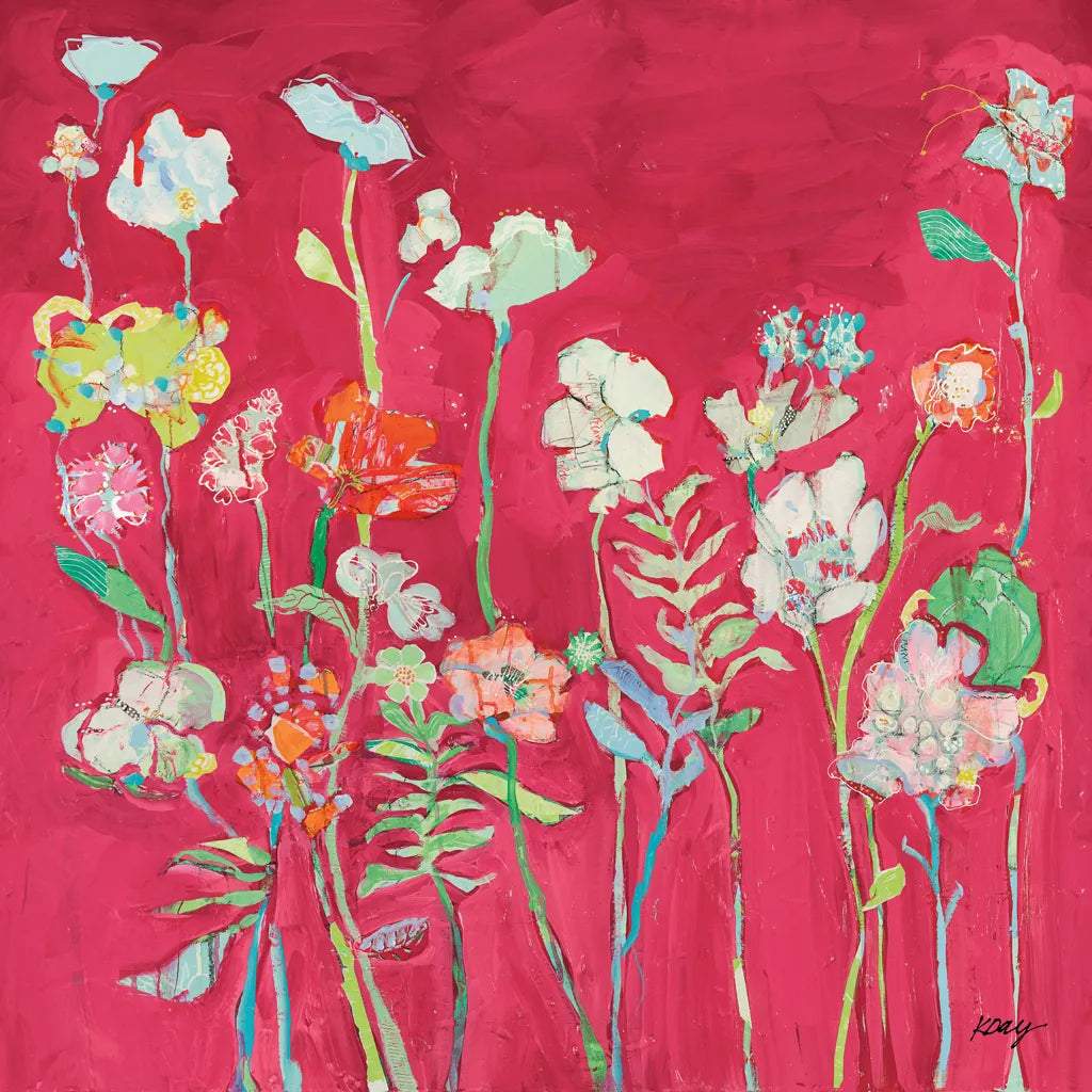 Richness of Flowers by Kellie Day. SKU 68652a. Archival Giclee Fine art print for wall decor.