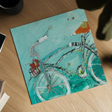 Ride by Kellie Day. Shown as a detailed flat fine art print, highlighting archival giclee quality. Available as an archival giclee rolled canvas, fine art paper, or poster print. SKU 18037a.