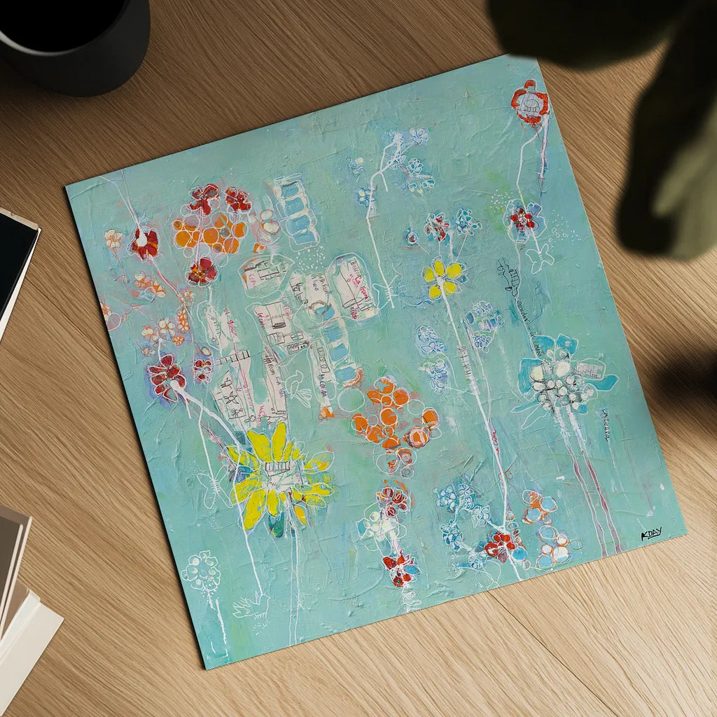 Spanish Homework by Kellie Day. Shown as a detailed flat fine art print, highlighting archival giclee quality. Available as an archival giclee rolled canvas, fine art paper, or poster print. SKU 27202a.