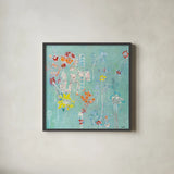 Spanish Homework by Kellie Day. Shown in a sleek black glass frame for a contemporary gallery look. Available as an archival giclee rolled canvas, fine art paper, or poster print. SKU 27202a.