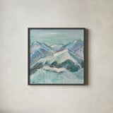 The Sun Never Says I by Kellie Day. Shown in a sleek black glass frame for a contemporary gallery look. Available as an archival giclee rolled canvas, fine art paper, or poster print. SKU 22076a.