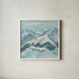 The Sun Never Says I by Kellie Day. Shown in a crisp white glass frame for a clean and minimalist style. Available as an archival giclee rolled canvas, fine art paper, or poster print. SKU 22076a.
