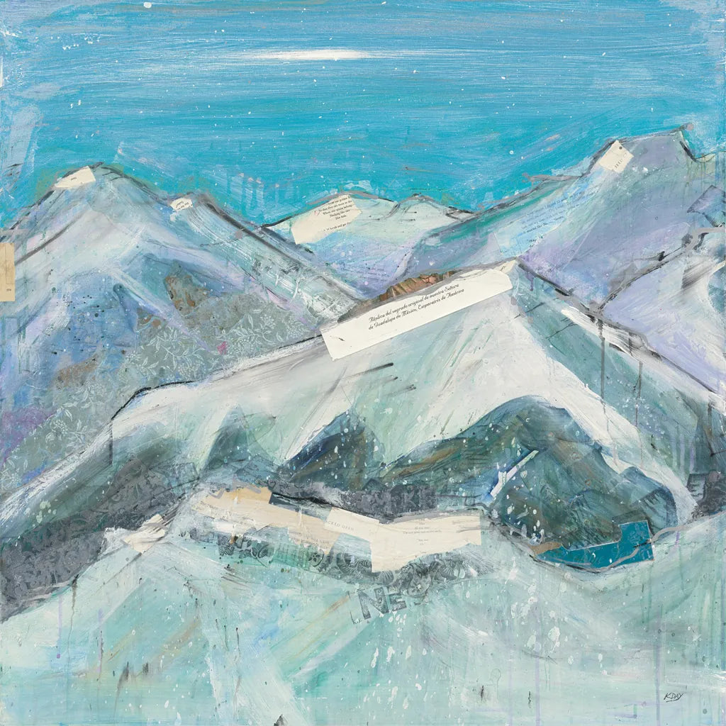 The Sun Never Says I Aqua by Kellie Day. SKU 36069a. Archival Giclee Fine art print for wall decor.