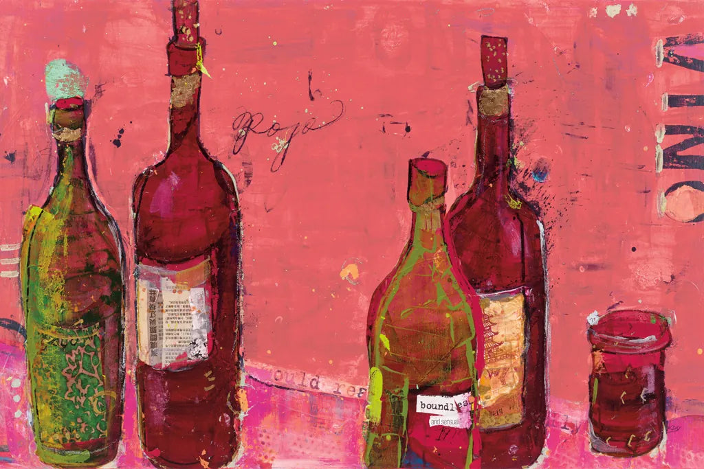 Vino Coral by Kellie Day. SKU 36071i. Archival Giclee Fine art print for wall decor.