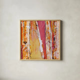 Where the Sun Sleeps I by Kellie Day. Shown in a natural wood glass frame for a timeless modern aesthetic. Available as an archival giclee rolled canvas, fine art paper, or poster print. SKU 22067a.