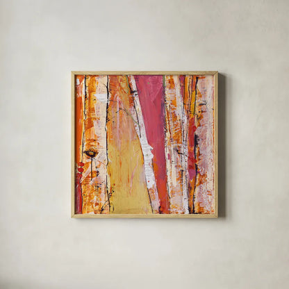 Where the Sun Sleeps I by Kellie Day. Shown in a natural wood glass frame for a timeless modern aesthetic. Available as an archival giclee rolled canvas, fine art paper, or poster print. SKU 22067a.