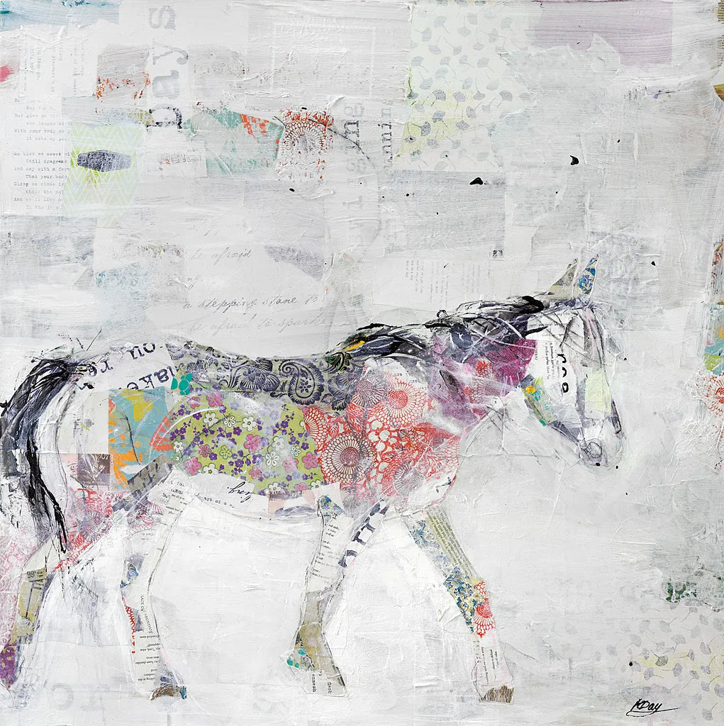 Wild Pinto by Kellie Day. SKU 29089a. Archival Giclee Fine art print for wall decor.