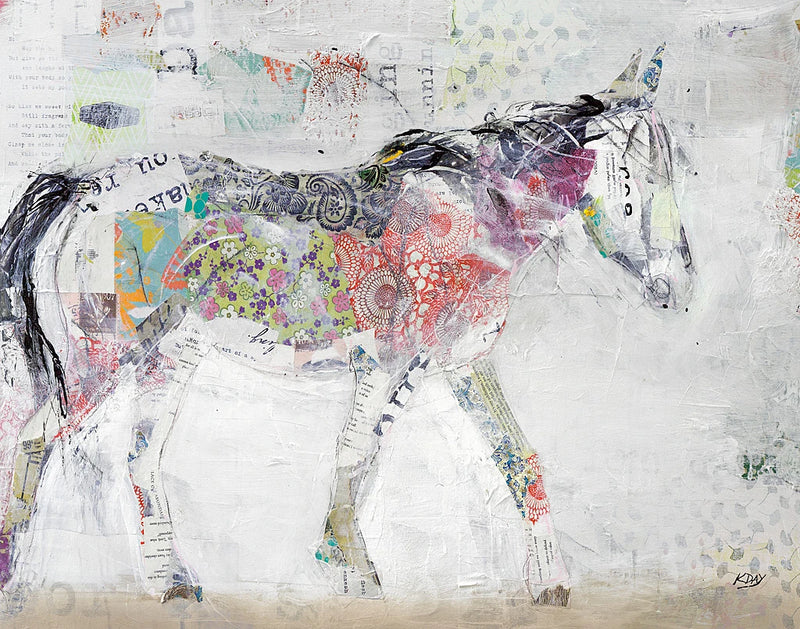 Wild Pinto Brown Crop by Kellie Day