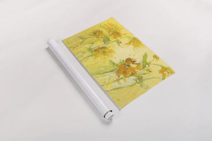 Your Sweet Orange Flowers by Kellie Day. shown as a rolled paper print. Available as archival giclee rolled canvas, fine art paper, or poster print. SKU 36067i.