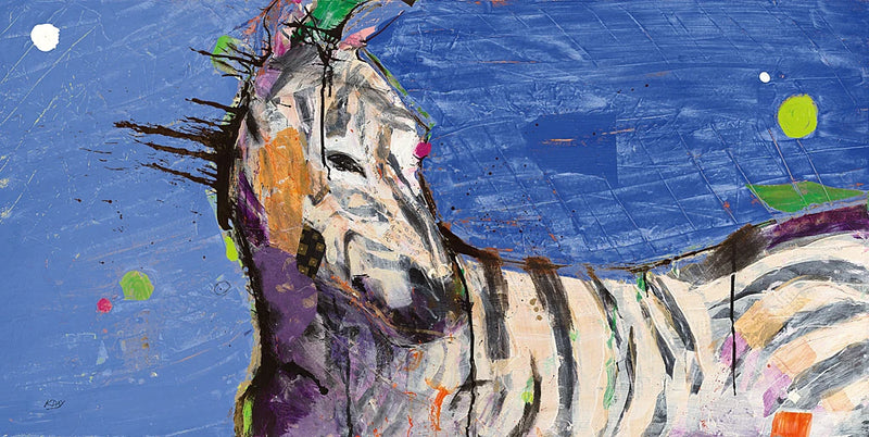Zebra Blue by Kellie Day