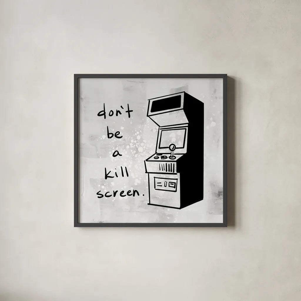 Arcade VI by Kent Youngstrom. Shown in a sleek black glass frame for a contemporary gallery look. Available as an archival giclee rolled canvas, fine art paper, or poster print. SKU 81922a.