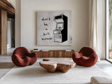 Arcade VI by Kent Youngstrom. Shown as extra-large giant wall art in a modern living room. Available as an archival giclee rolled canvas, fine art paper, or poster print. SKU 81922a.