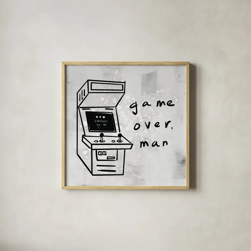 Arcade VIII by Kent Youngstrom. Shown in a natural wood glass frame for a timeless modern aesthetic. Available as an archival giclee rolled canvas, fine art paper, or poster print. SKU 81924a.