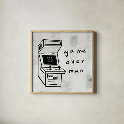 Arcade VIII by Kent Youngstrom. Shown in a natural wood glass frame for a timeless modern aesthetic. Available as an archival giclee rolled canvas, fine art paper, or poster print. SKU 81924a.