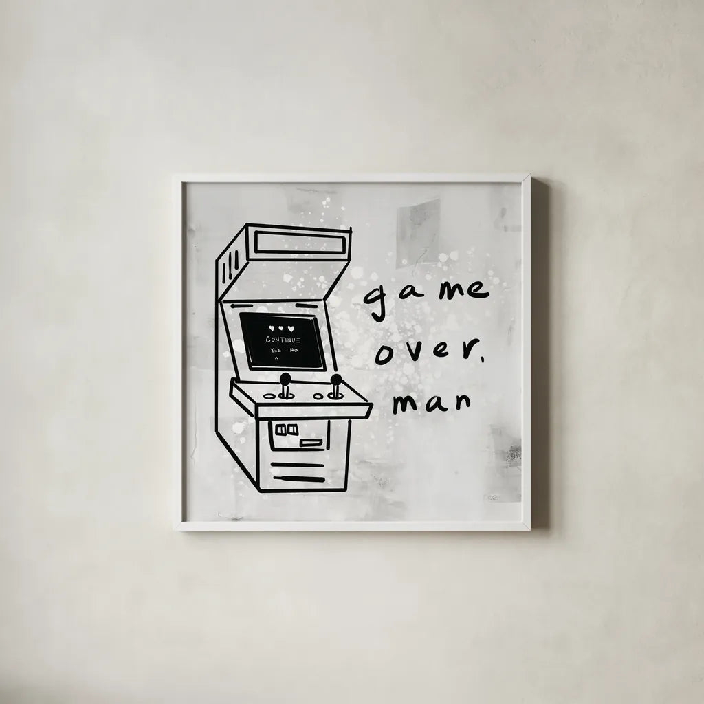 Arcade VIII by Kent Youngstrom. Shown in a crisp white glass frame for a clean and minimalist style. Available as an archival giclee rolled canvas, fine art paper, or poster print. SKU 81924a.