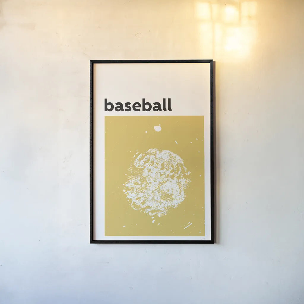 Baller I by Kent Youngstrom. shown as a paper print in a black flame. Available as a archival giclee rolled canvas, fine art paper, or poster print. SKU 84139h.
