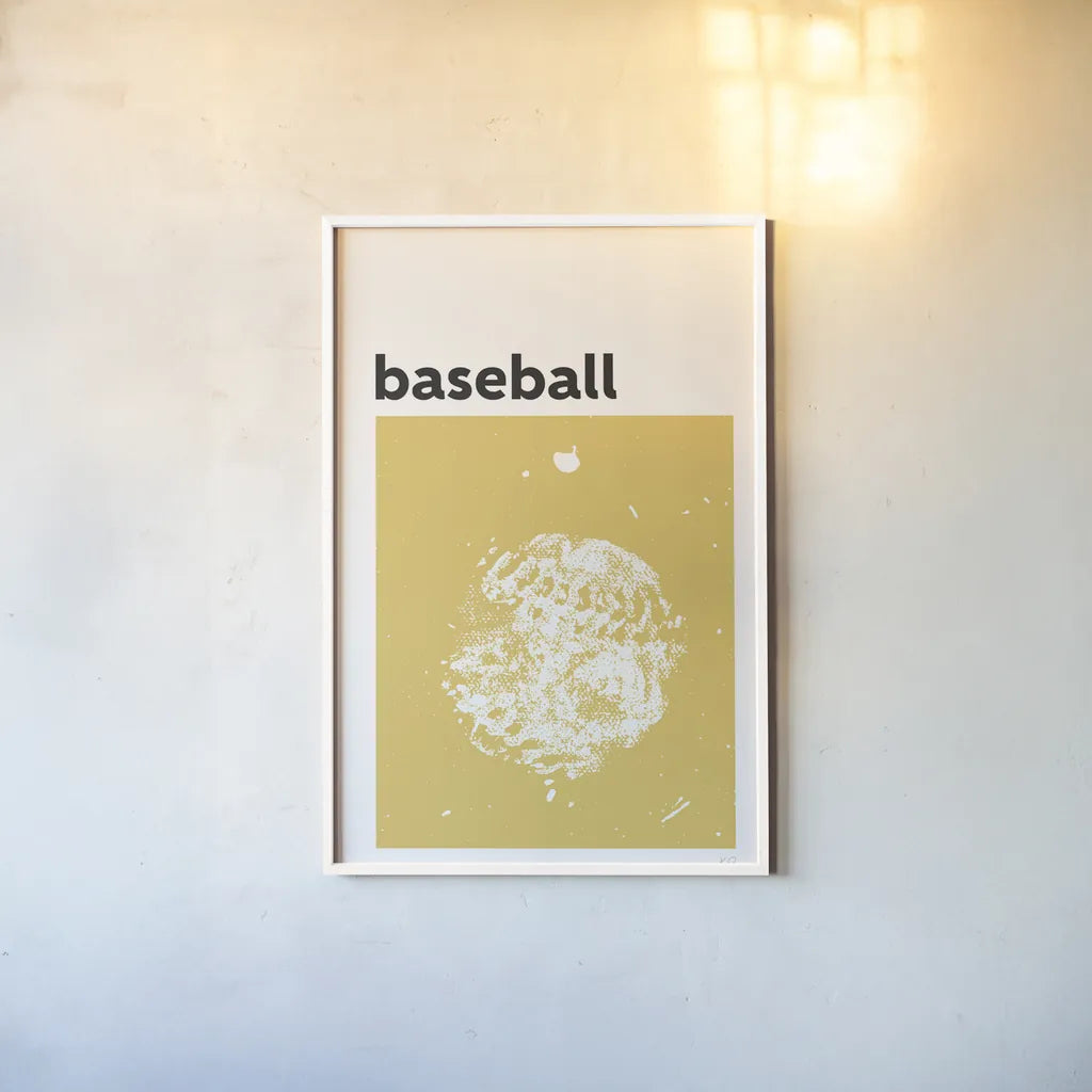 Baller I by Kent Youngstrom. shown as a paper print in a white frame. Available as a archival giclee rolled canvas, fine art paper, or poster print. SKU 84139h.